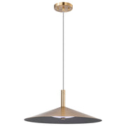 Corrine 18" LED Pendant in Burnished Brass