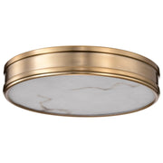 Kendall LED Flush Mount in Burnished Brass