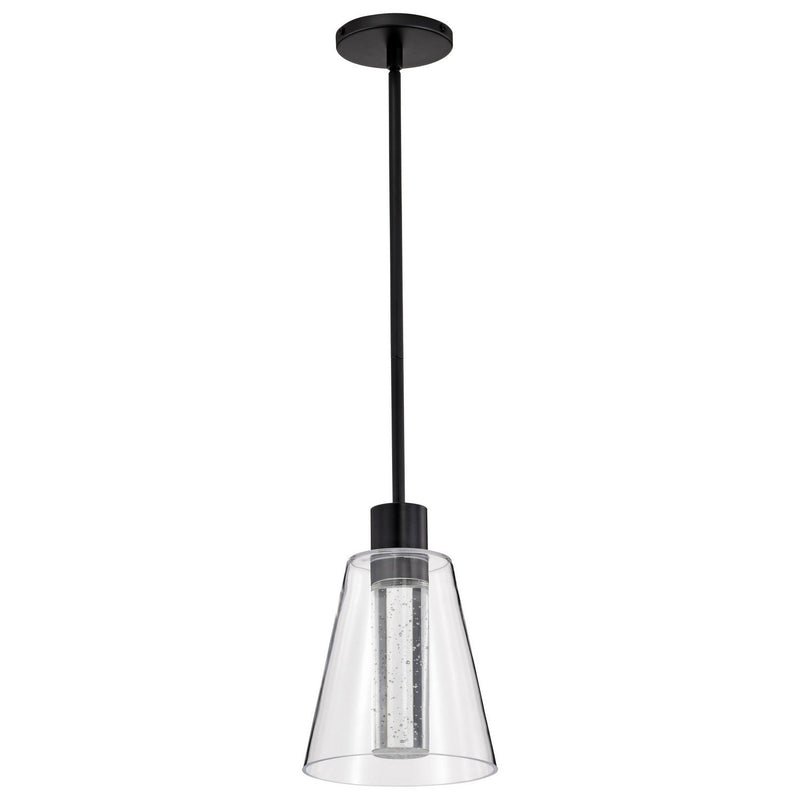Aura LED Mini Pendant in Matte Black