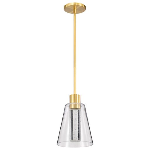 Aura LED Mini Pendant in Brushed Brass