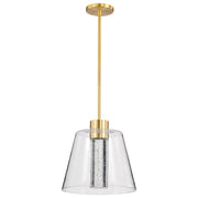 Aura 12" LED Pendant in Brushed Brass