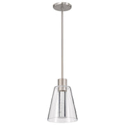 Aura LED Mini Pendant in Brushed Nickel
