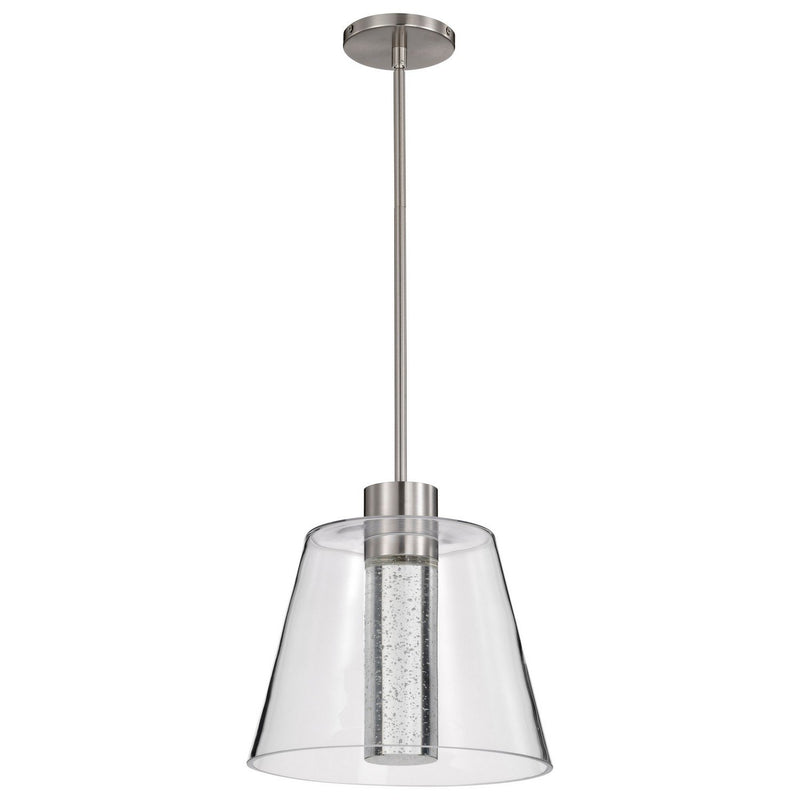 Aura 12" LED Pendant in Brushed Nickel