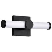 Bowman 12" LED Bath Vanity Light in Matte Black