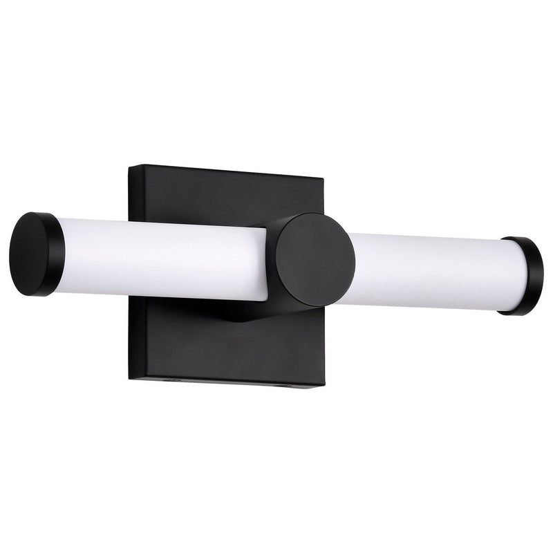 Bowman 12" LED Bath Vanity Light in Matte Black