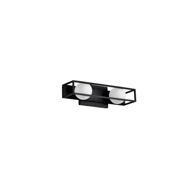 Jenkins 2-Light LED Bath Vanity Light in Matte Black