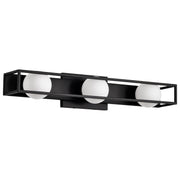 Jenkins 3-Light LED Bath Vanity Light in Matte Black