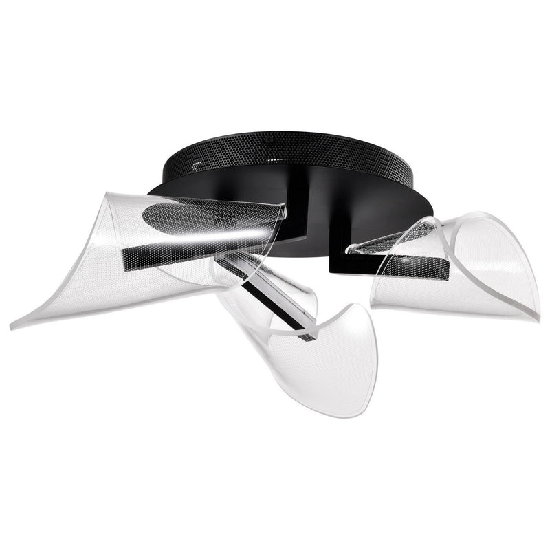 Sedona LED Flush Mount in Matte Black
