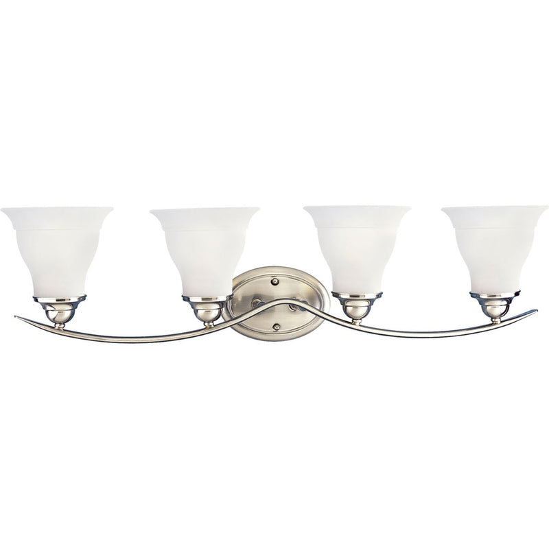Trinity 4-Light Bath Vanity Light in Brushed Nickel