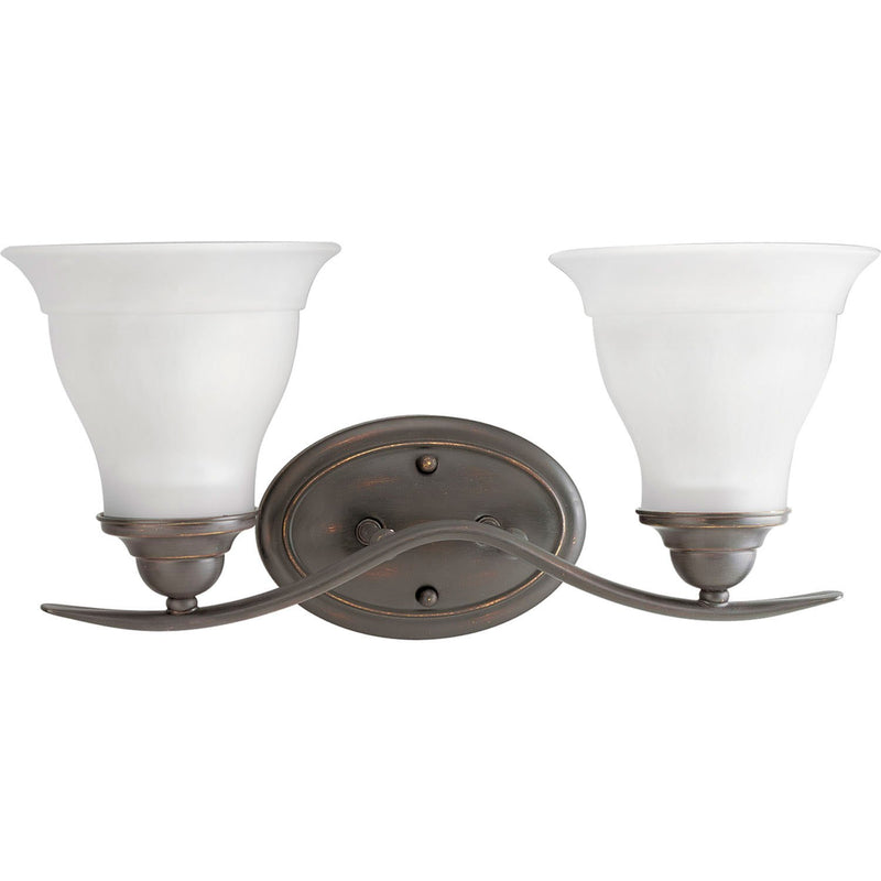 Trinity 2-Light Bath Vanity Light in Antique Bronze