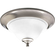 Trinity 2-Light Flush Mount in Brushed Nickel