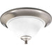 Trinity Two Light Flush Mount in Brushed Nickel