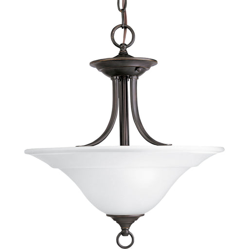 Trinity Two Light Semi-Flush Mount in Antique Bronze
