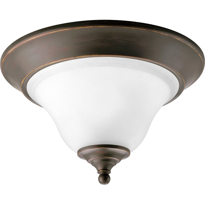 Trinity One Light Flush Mount in Antique Bronze