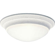 Alabaster Glass 11.5" Flush Mount in White