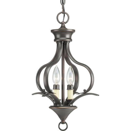 Trinity 2-Light Chandelier in Antique Bronze
