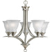 Trinity Five Light Chandelier in Brushed Nickel