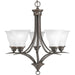 Trinity Five Light Chandelier in Antique Bronze