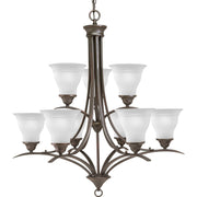 Trinity 9-Light Chandelier in Antique Bronze