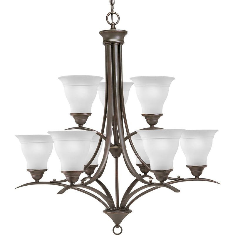 Trinity 9-Light Chandelier in Antique Bronze
