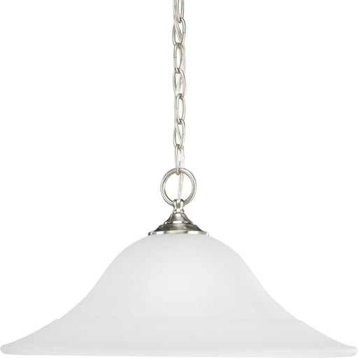 Trinity One Light Pendant in Brushed Nickel