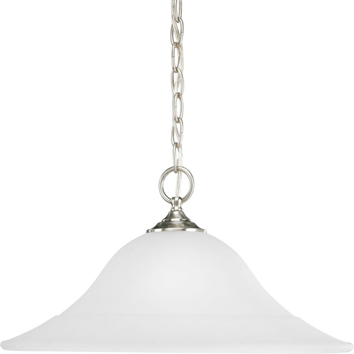 Trinity One Light Pendant in Brushed Nickel
