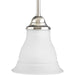 Trinity One Light Pendant in Brushed Nickel
