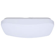 13.4" Square LED Flush Mount, Optional Motion Sensor in White