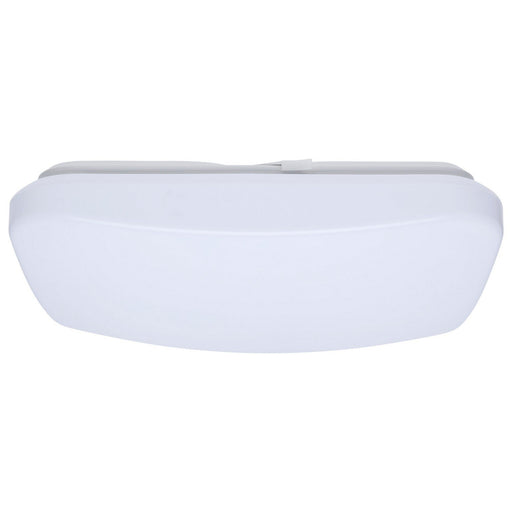 13.4" Square LED Flush Mount, Optional Motion Sensor in White