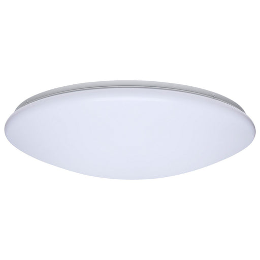 19" Round LED Flush Mount in White