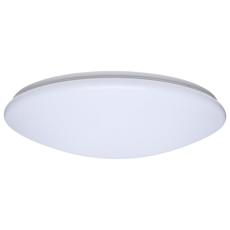 19" Round LED Flush Mount in White