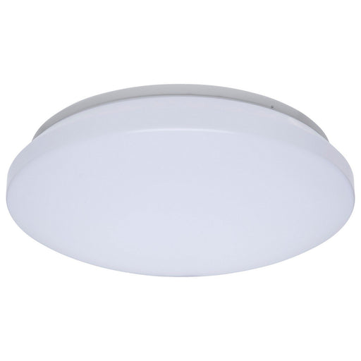 11" Round LED Flush Mount with 0-10V Dimming in White