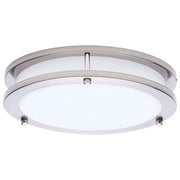 Glamour 10" LED Flush Mount in Brushed Nickel