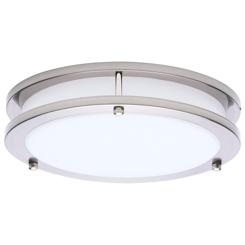 Glamour 10" LED Flush Mount in Brushed Nickel