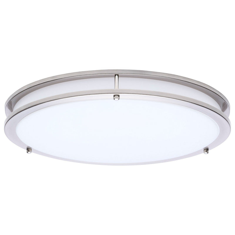 Glamour 17" LED Flush Mount in Brushed Nickel