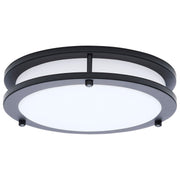 Glamour 10" LED Flush Mount in Black