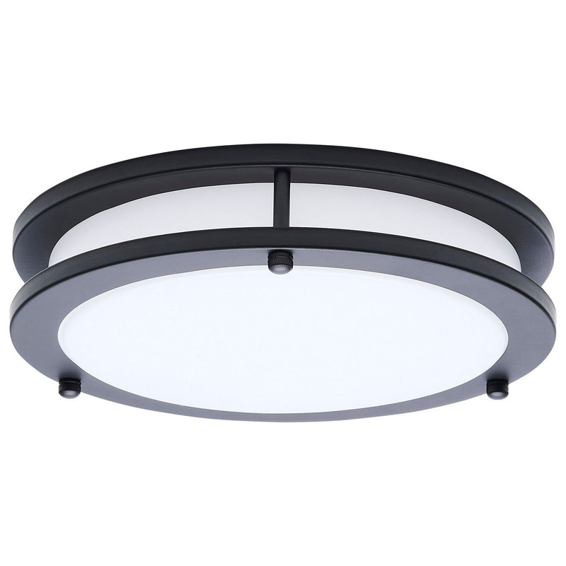 Glamour 10" LED Flush Mount in Black