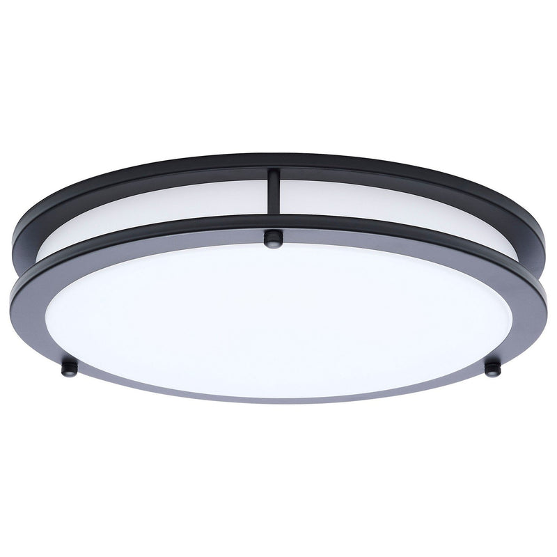 Glamour 13" LED Flush Mount in Black