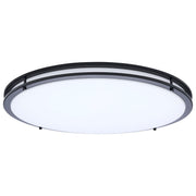 Glamour 24" LED Flush Mount in Black