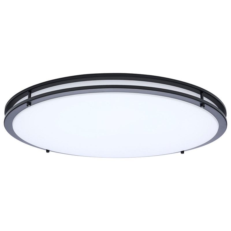 Glamour 24" LED Flush Mount in Black