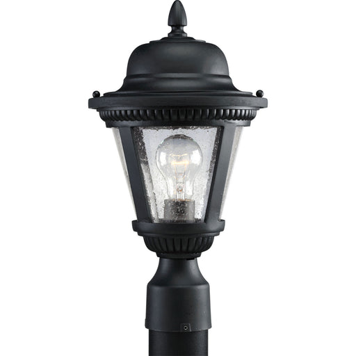 Westport One Light Post Lantern in Textured Black