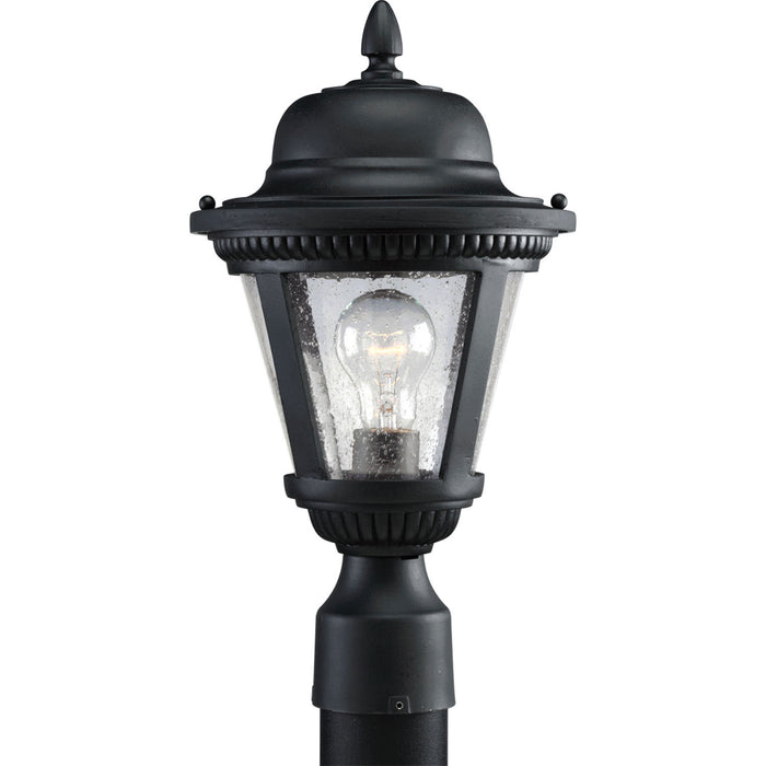 Westport One Light Post Lantern in Textured Black