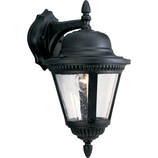 Westport One Light Wall Lantern in Textured Black