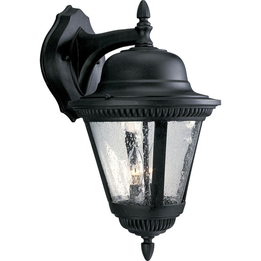 Westport Two Light Wall Lantern in Textured Black