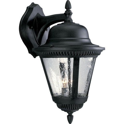 Westport 2-Light Outdoor Wall Lantern in Textured Black