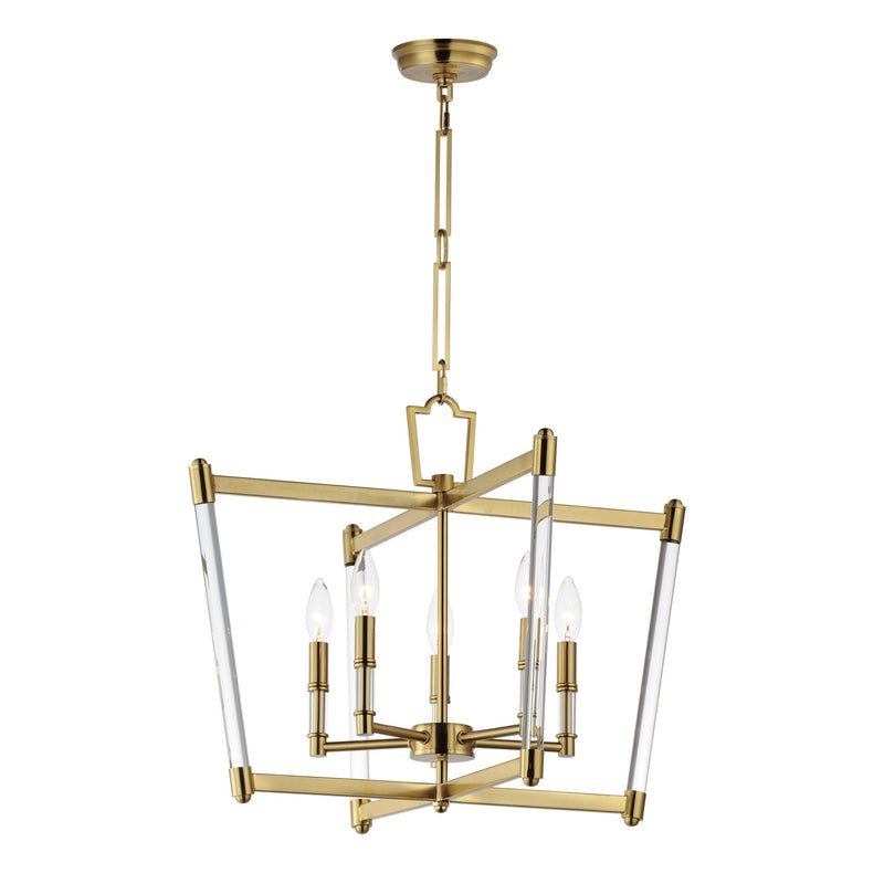 Lucent 5 Light Chandelier in Heritage