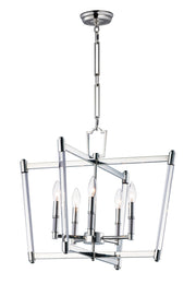 Lucent 5 Light Chandelier in Polished Nickel