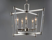 Lucent 5 Light Chandelier in Polished Nickel
