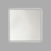 Cadre 30" Square Lighted Mirror in Brushed Nickel