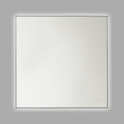 Cadre 36" Square Lighted Mirror in Brushed Nickel